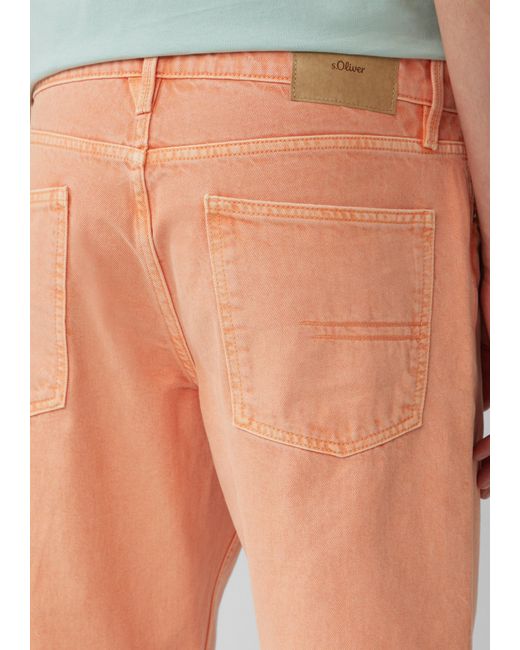 S.oliver Stoffhose Coloured Jeans-Bermuda / Regular Fit / Mid Rise in Multicolor für Herren