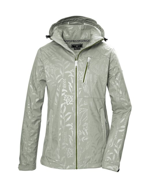Killtec Gray KOS 122 WMN SFTSHLL JCKT FLORAL Softshelljacke
