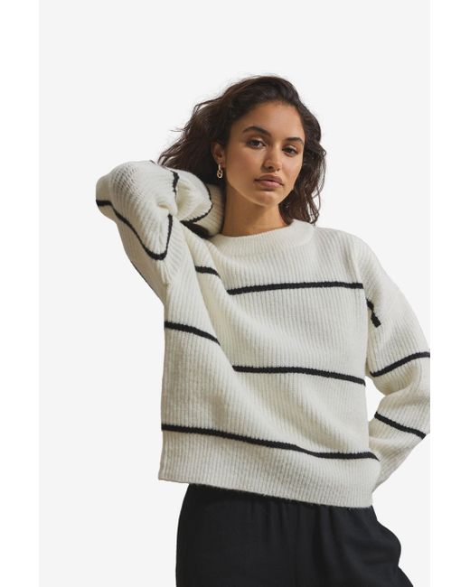 Next Gray Rundhalspullover Strickpullover (1-tlg)