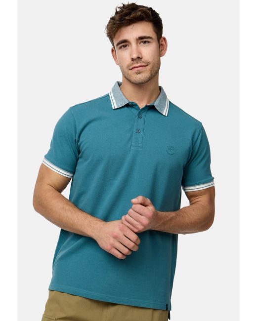 INDICODE Poloshirt INJamie in Blue für Herren
