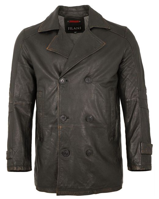 Jilani Lederjacke Matthes-3 in Black für Herren