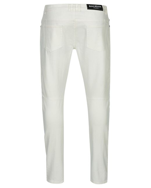 Balmain Slim-fit- Jeans in White für Herren