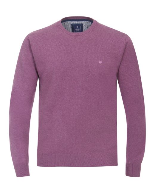 Redmond Strickpullover uni in Blue für Herren
