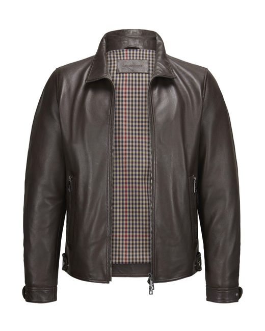 Milestone Lederjacke MSNagano moderner Biker-Look aus Lammleder leicht gefüttert in Gray für Herren