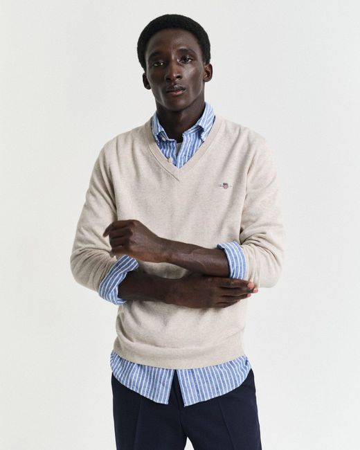 Gant Strickpullover in Natural für Herren