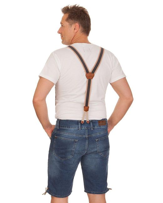 KRÜGER BUAM Trachtenshirt in White für Herren