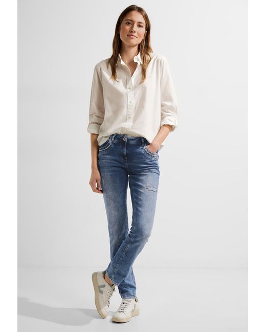 Cecil Blue 5-Pocket-Jeans Style TOS Scarlett M