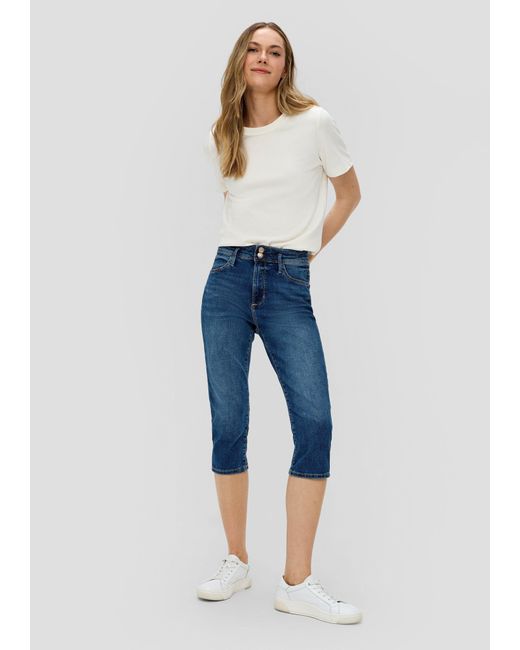 S.oliver Blue 7/8- Capri-Jeans Betsy / Fit / Mid Rise / Slim Leg