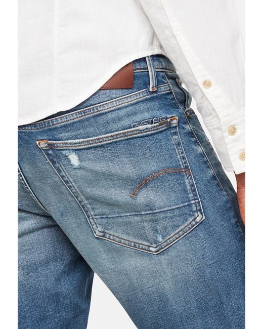 G-Star RAW 5-Pocket- Jeans 3301 Straight Tapered (1-tlg) in Blue für Herren