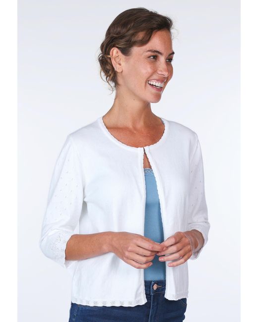 Sorgenfri Sylt White Strickjacke Rixa