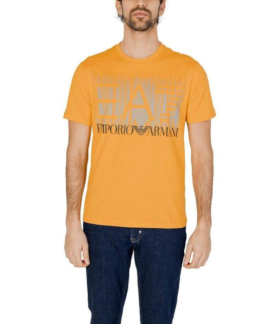 Emporio Armani T-Shirt in Orange für Herren