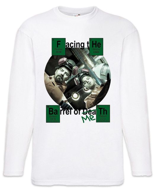 Urban Backwoods Langarmshirt Barrel Of Langarm T-Shirt Walter Breaking White Ehrmantraut Bad in Green für Herren