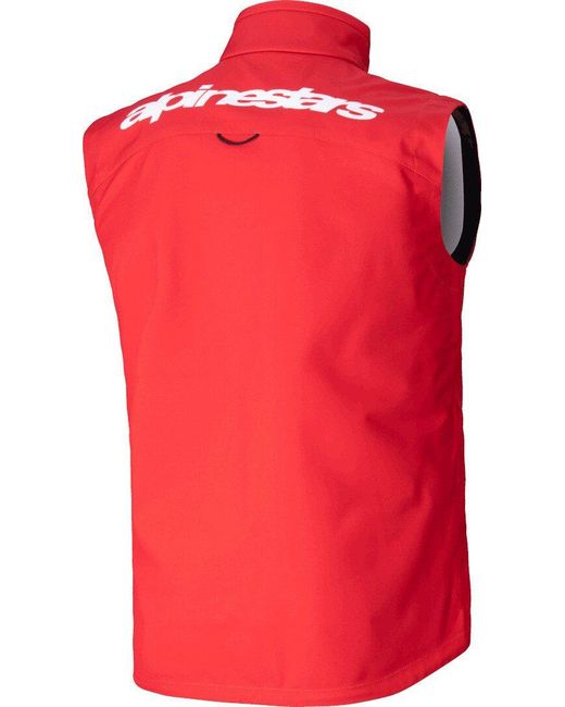 Alpinestars Motorradjacke Techstar Softshell Motocross Weste winddicht in Red für Herren