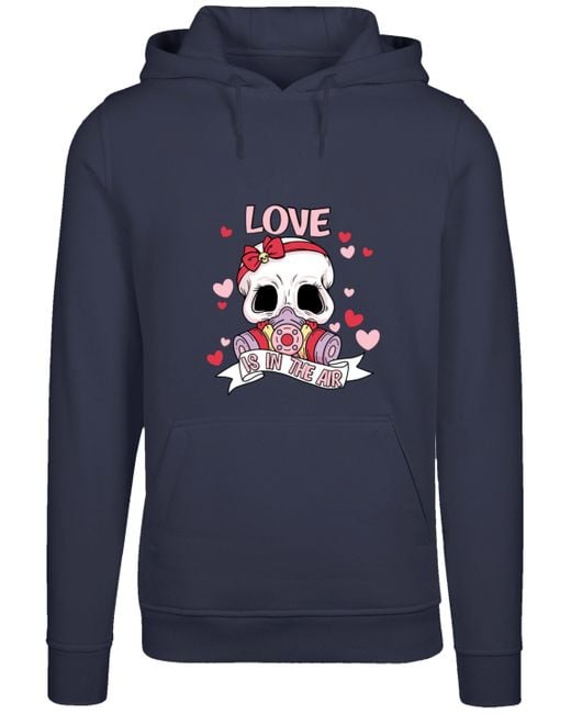 F4NT4STIC Blue Kapuzenpullover Anti Valentinstag LOVE is in the air Premium Qualität