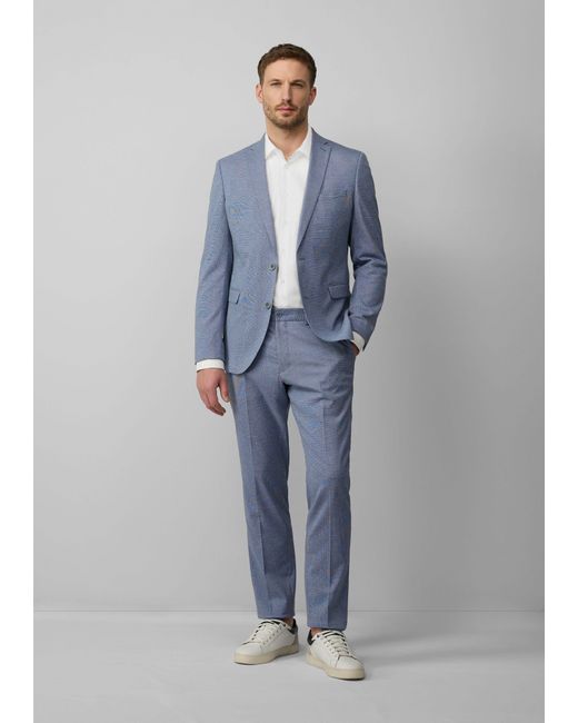 S.oliver Langarmhemd Tailored Fit: Jacquard-Hemd aus Baumwollstretch in White für Herren