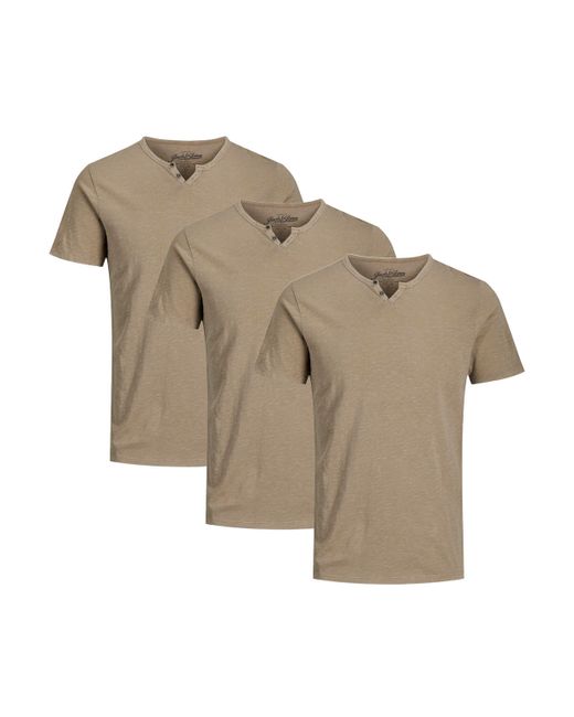 Jack & Jones 3er Pack Split in Natural für Herren