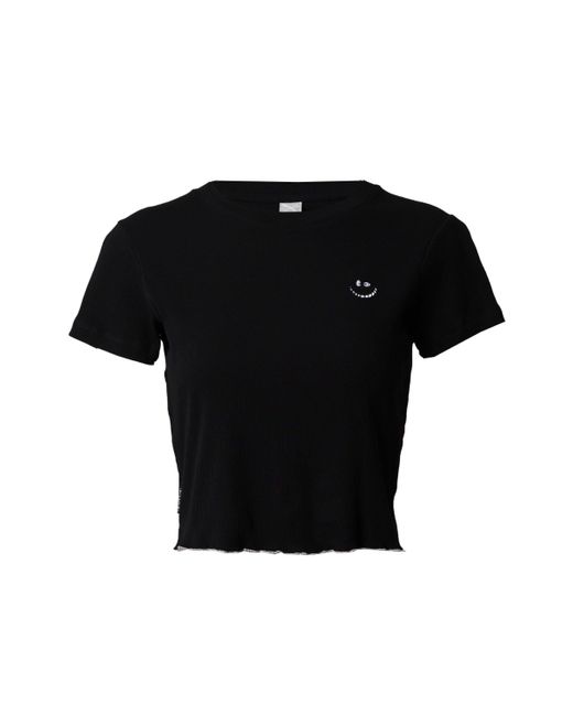 Iriedaily Black T-Shirt Konti (1-tlg) Stickerei