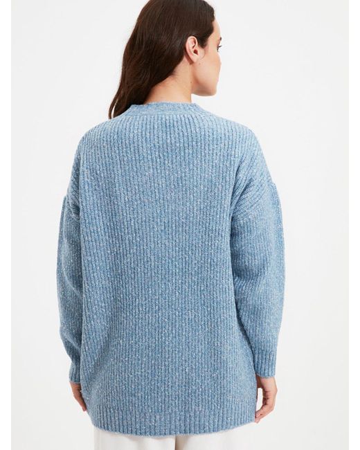 Trendyol Blue Strickjacke (1-tlg) Plain/ohne Details