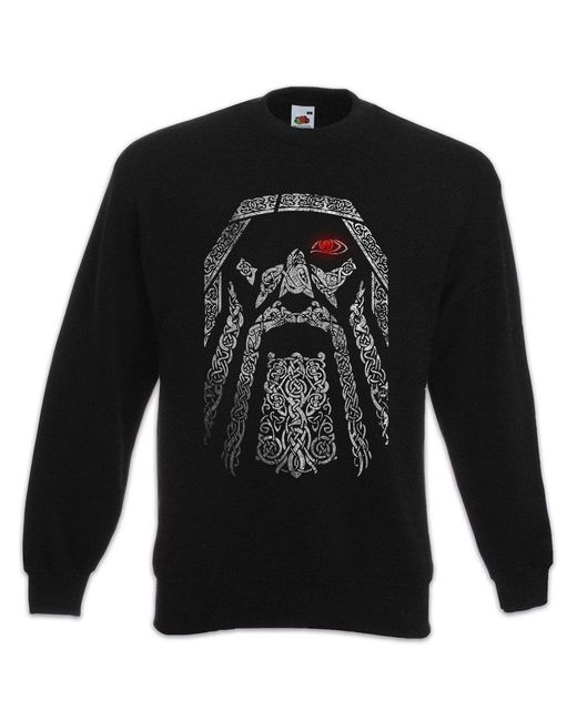 Urban Backwoods Odhin IV Sweatshirt Wölfe Odin Wolves Paganism Newpaganism Thor in Black für Herren