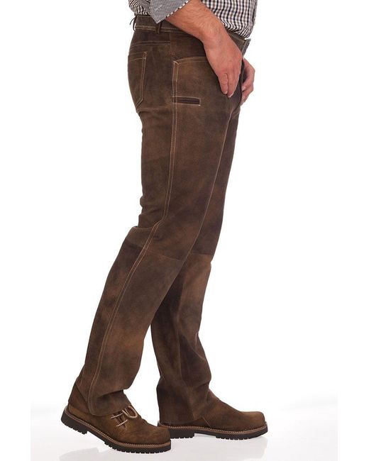 Spieth & Wensky Trachtenlederhose Lederhose lang in Multicolor für Herren