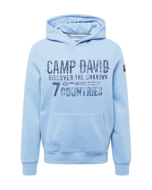 Camp David Sweatshirt (1-tlg) in Blue für Herren