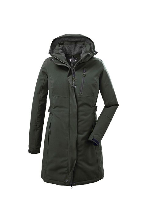 Killtec Black KOW CS 165 WMN PRK (37726-000) Funktionsparka mit regulierbarer, abzippbarer Kapuze