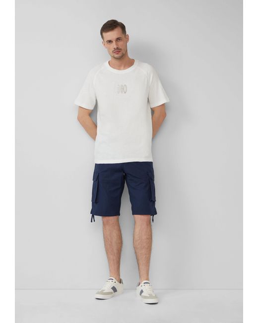 S.oliver Bermudas File: Cargo-Bermuda im Relaxed Fit mit Ripstop-Struktur in Blue für Herren