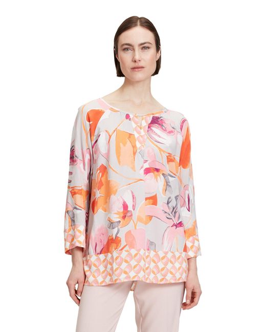 Betty Barclay Pink Klassische Bluse mit Muster Design