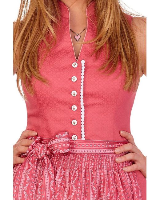 Alpenwahnsinn Red Retro Dirndl 2tlg.