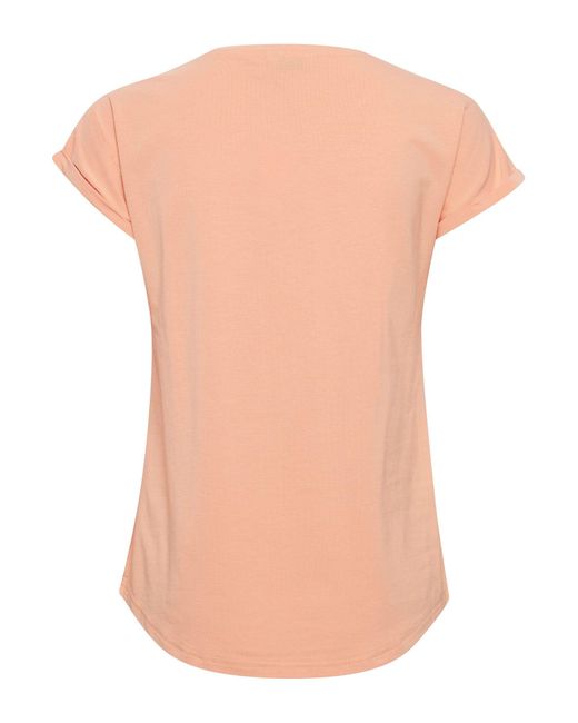 B.Young Blue T- Shirt Kurzarm Rundhals Sommer Top 7525 in Orange