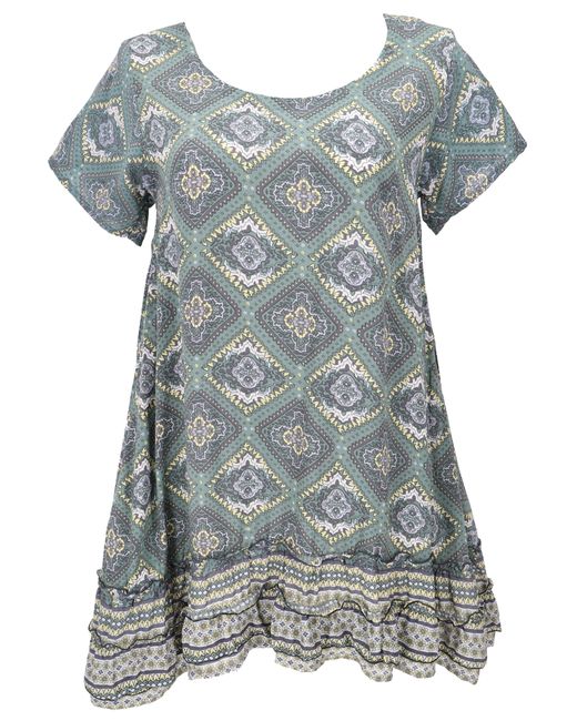 Guru-Shop Gray Midikleid Boho Strandkleid, Minikleid