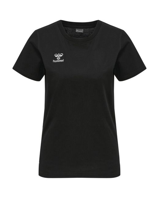 Hummel Black - hmlMOVE GRID COT. T-SHIRT /S 214793