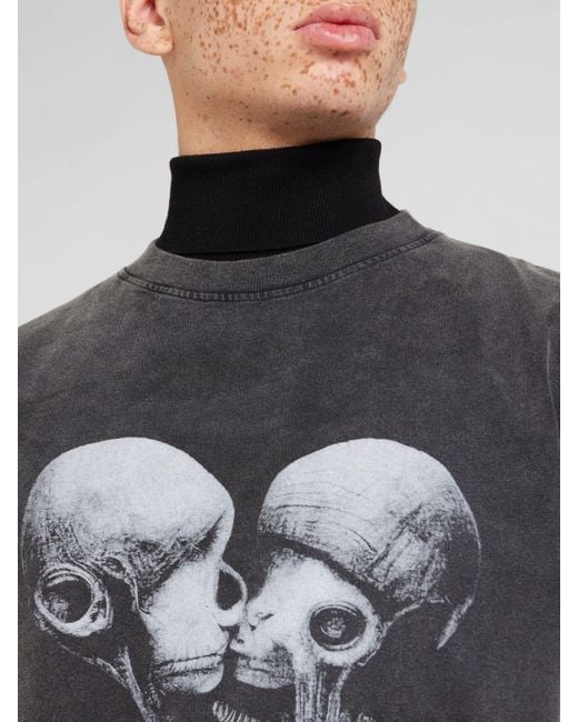 Han Kjobenhavn T-Shirt Aliens Kissing (1-tlg) in Black für Herren