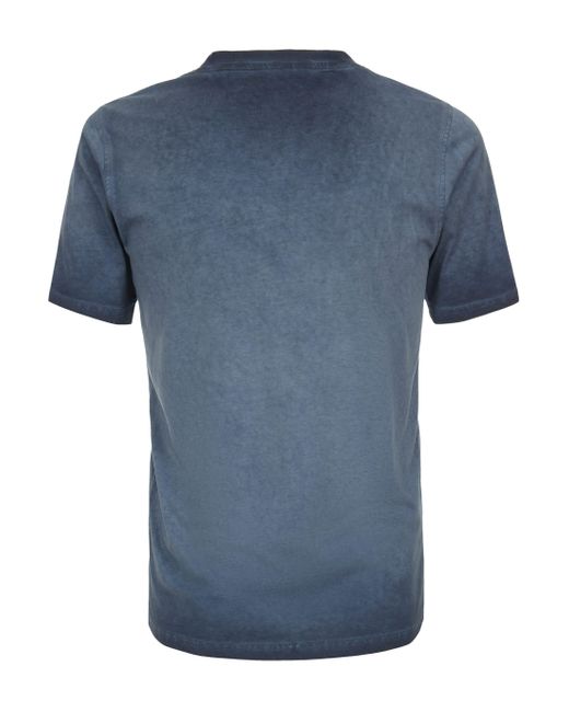 CASA MODA T-Shirt uni in Blue für Herren