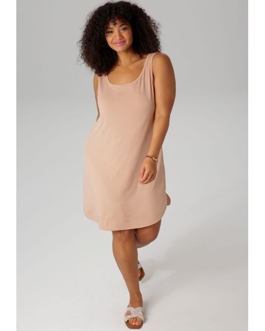 Aniston PLUS Natural Unterkleid ideal unter transparenten Kleidern zu tragen