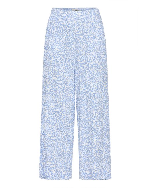 Ichi Blue Loungehose IHMARRAKECH Sommerliche lockere Stoffhose