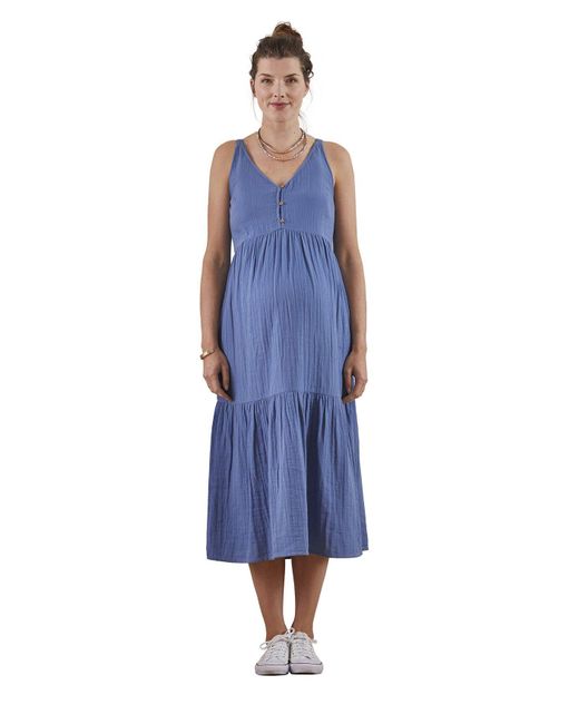 VERTBAUDET Blue Maxikleid schmalen Trgern