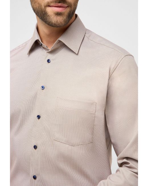 Eterna Langarmhemd MODERN FIT NON IRON (bügelfrei) in White für Herren