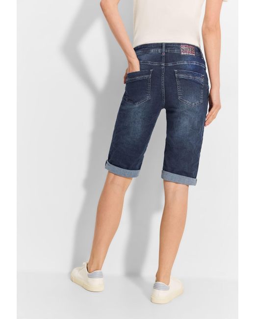 Cecil Blue Gerade Jeans 5-Pocket-Style