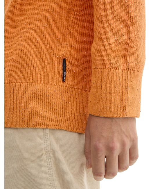 Tom Tailor Strickpullover in Orange für Herren