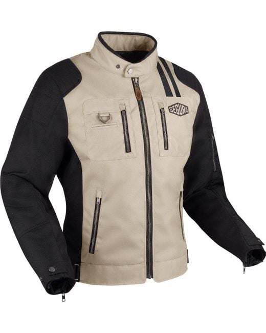 Segura Motorradjacke Scorpio Motorrad Textiljacke (mit ) Atmungsaktiv protektoren in Brown für Herren