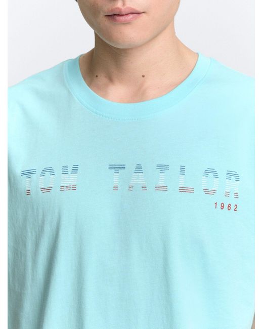 Tom Tailor Tanktop mit Logo-Print in Blue für Herren