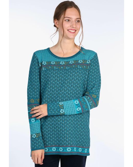 Deerberg Blue Strickpullover Lupina