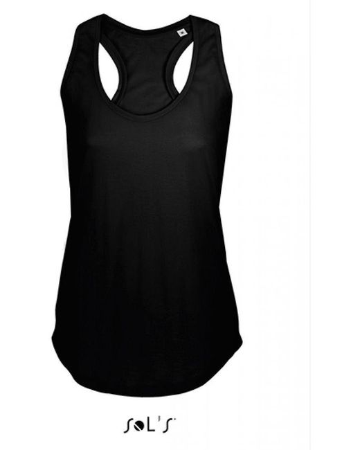 Sol's Black Tanktop Women -Back Tank Top Moka T-Shirt