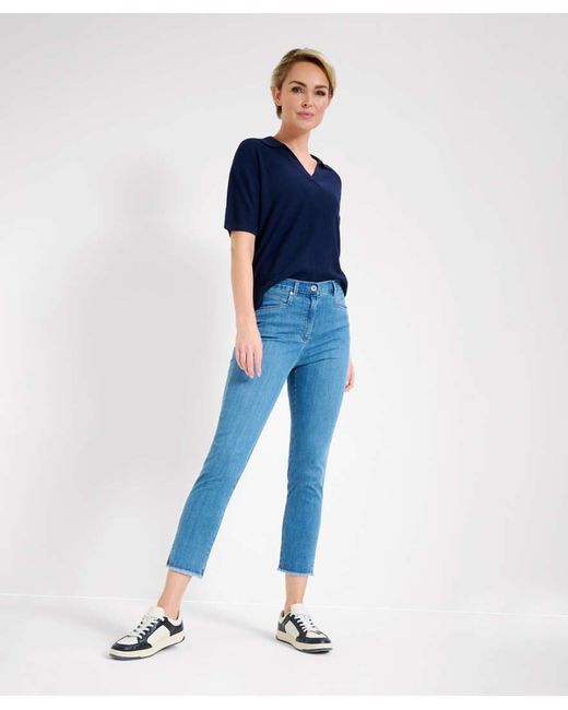 RAPHAELA by BRAX Blue 5-Pocket-Jeans Style LUCA 6/8 DEKO