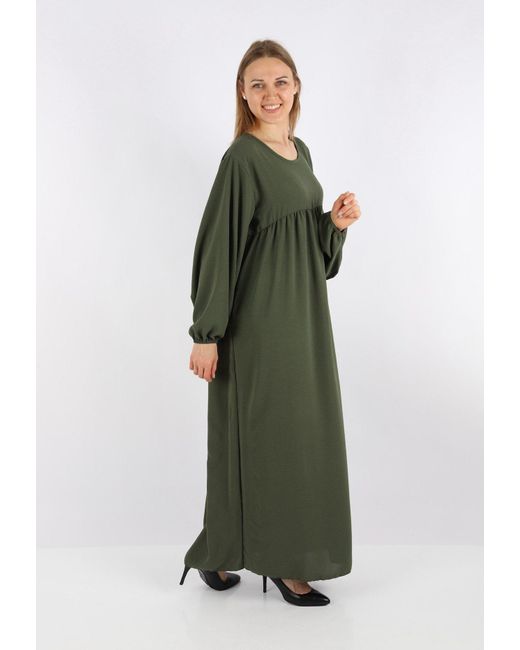 Hello Miss Green Sommerkleid Beliebte Islamische Keid, Kaftan, Abaya, Kleid für Hijabis Jazz-Stoff