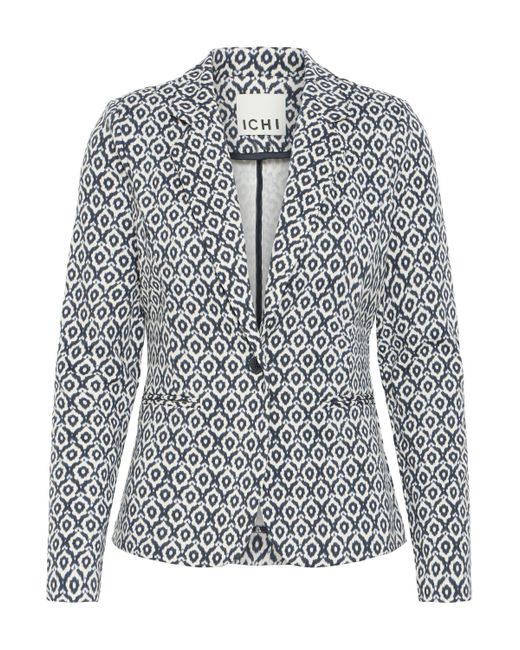 Ichi Gray Jackenblazer IHKATE PRINT Blazer mit Mustern