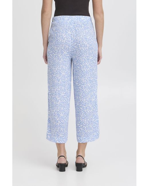 Ichi Blue Loungehose IHMARRAKECH Sommerliche lockere Stoffhose