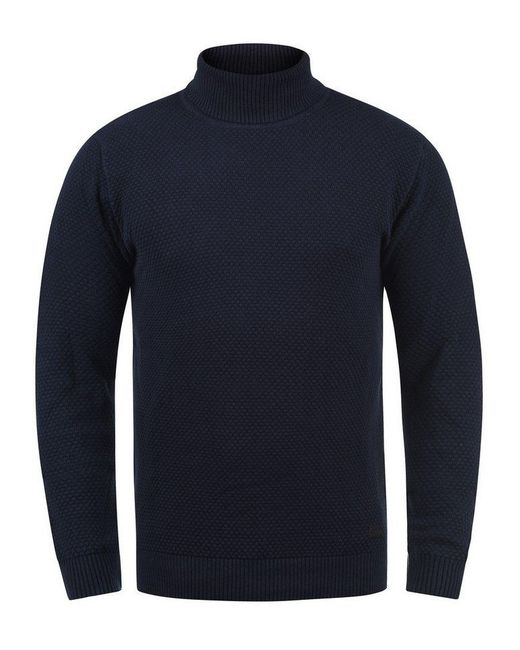 Solid Rollkragenpullover Sdkarlos Strickpullover Mit Perlstrickmuster in Blue für Herren