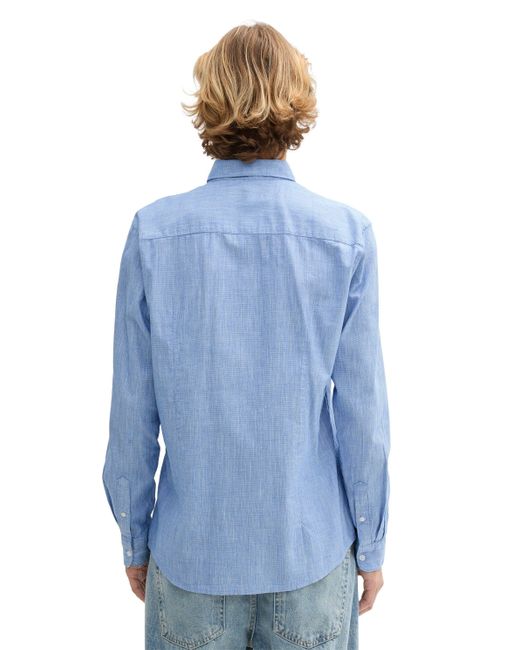 Tom Tailor Langarmhemd in Blue für Herren
